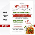 pasta fundraiser invitation